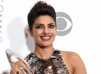 LOS ANGELES: Priyanka Chopra poses in the press room with the award for favorite actress in a new TV series at the People's Choice Awards at the Microsoft Theater on Wednesday, Jan. 6, 2016, in Los Angeles. AP/PTI(AP1_7_2016_000058B)