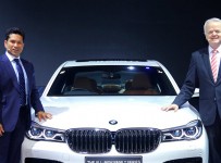 Mr. Sachin Tendulkar and Mr. Philipp von Sahr with the all-new BMW 7 Series