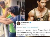 Hrithik Not Smoking