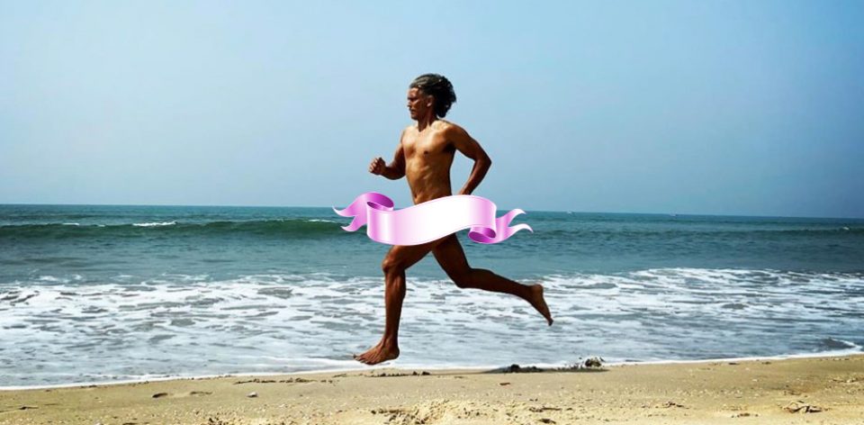 Milind Soman Birthday Suit